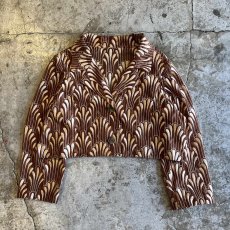 画像1: ALL OVER EMBROIDERY PATTERN SHEER SHORT DESIGN JACKET / Ladies M (1)