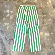 画像2: ALL OVER STRIPE PATTERN COTTON PANTS / W30 (2)
