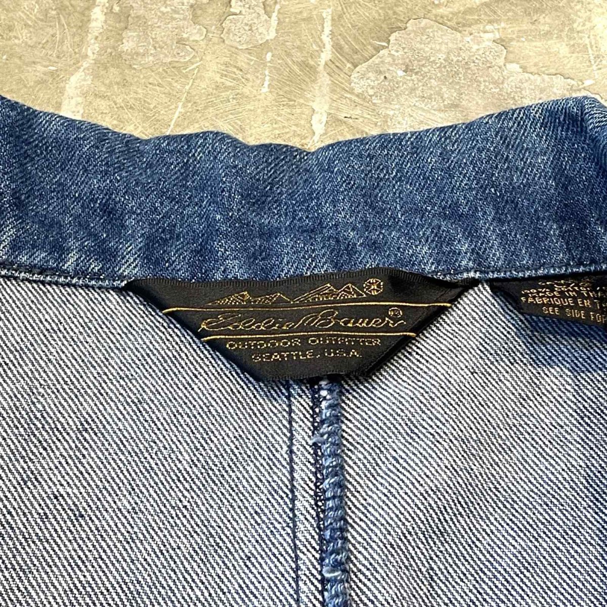 画像10: 【EDDIE BAUER】SINGLE 1B DENIM JACKET / Mens L (10)