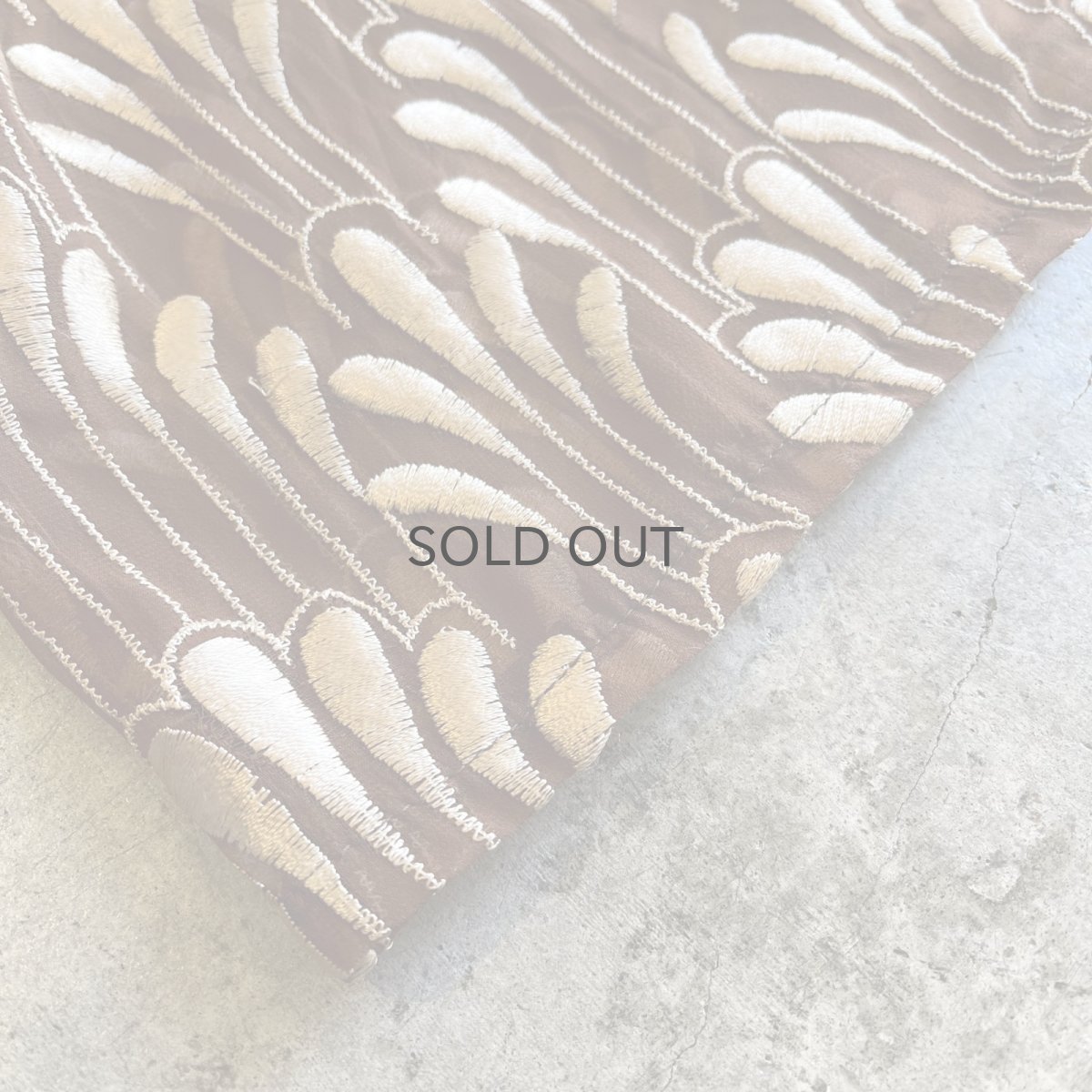 画像3: ALL OVER EMBROIDERY PATTERN SHEER SHORT DESIGN JACKET / Ladies M (3)