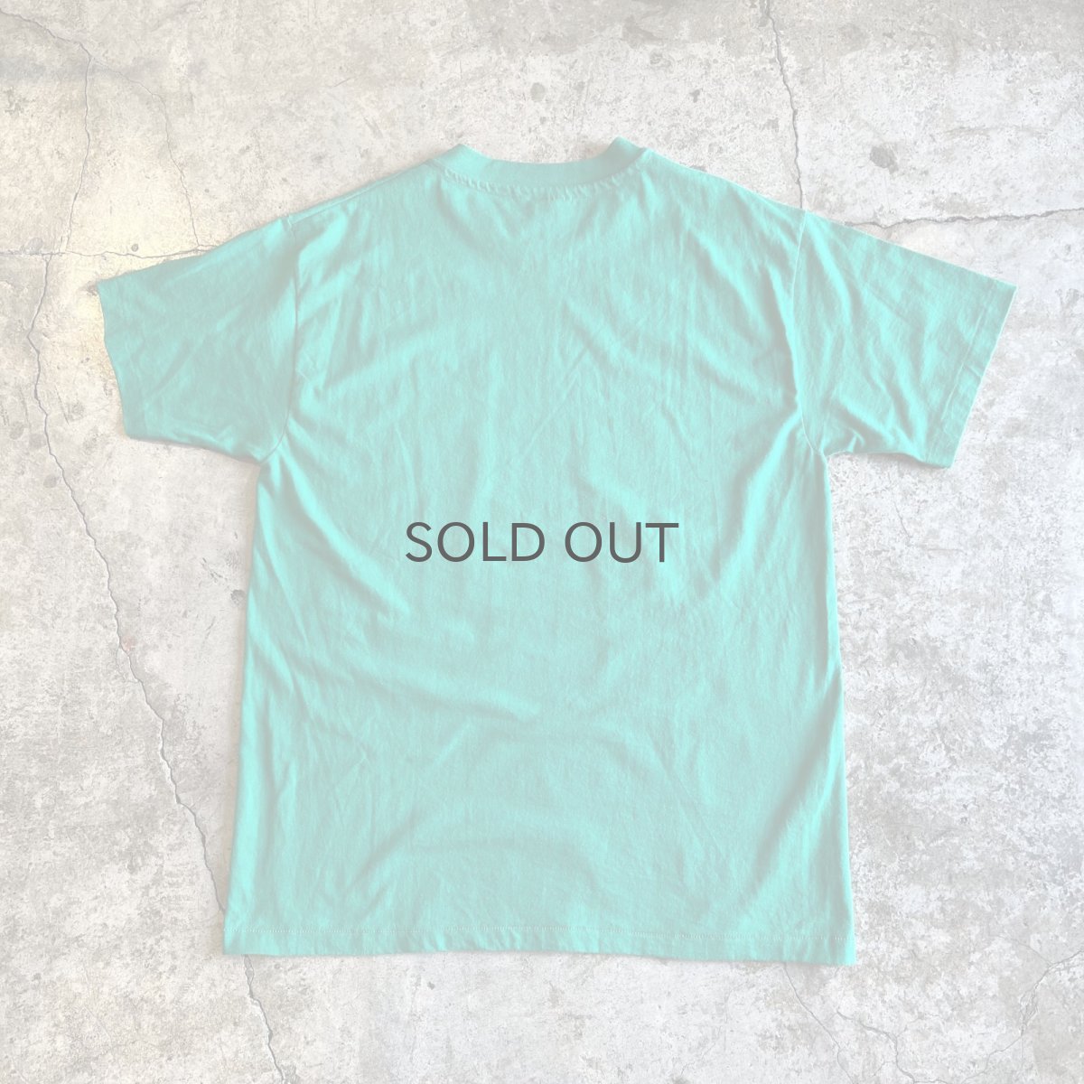 画像2: 80's FRONT LOGO PRINTED DESIGN COLOR S/S TEE / Ladies M(L) / MADE IN USA (2)