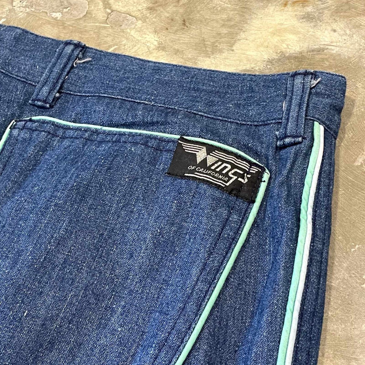 画像10: 70~80's SIDE LINE FLARE SILHOUETTE DENIM PANTS / W32 (10)