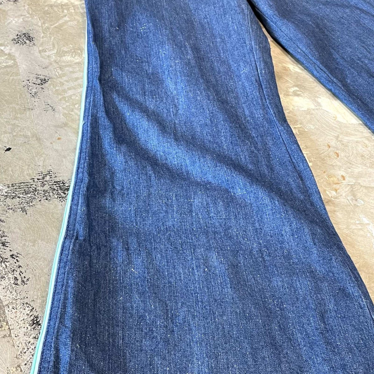画像7: 70~80's SIDE LINE FLARE SILHOUETTE DENIM PANTS / W32 (7)
