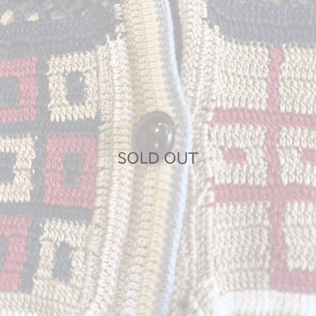 画像9: MIX COLOR PATTERN CROCHET DESIGN VEST / Ladies M (9)