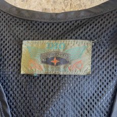 画像10: FRONT 6 POCKET DESIGN BLACK COLOR NYLON VEST / Ladies M (10)