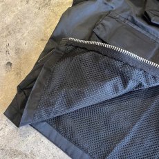 画像8: FRONT 6 POCKET DESIGN BLACK COLOR NYLON VEST / Ladies M (8)