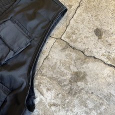 画像5: FRONT 6 POCKET DESIGN BLACK COLOR NYLON VEST / Ladies M (5)