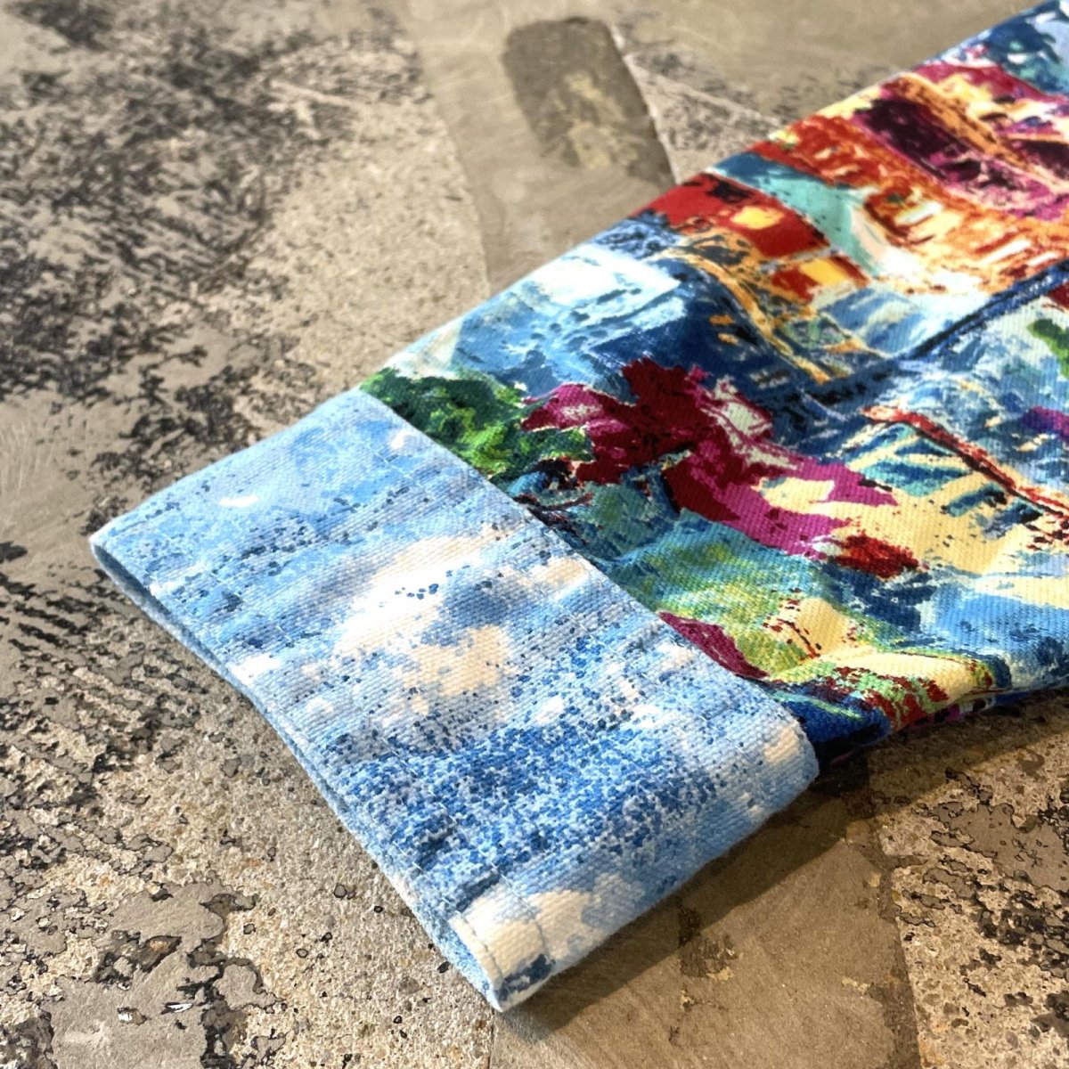 画像7: ALL OVER CITY SCAPE PATTERN DECORATIVE JACKET / Mens L (7)