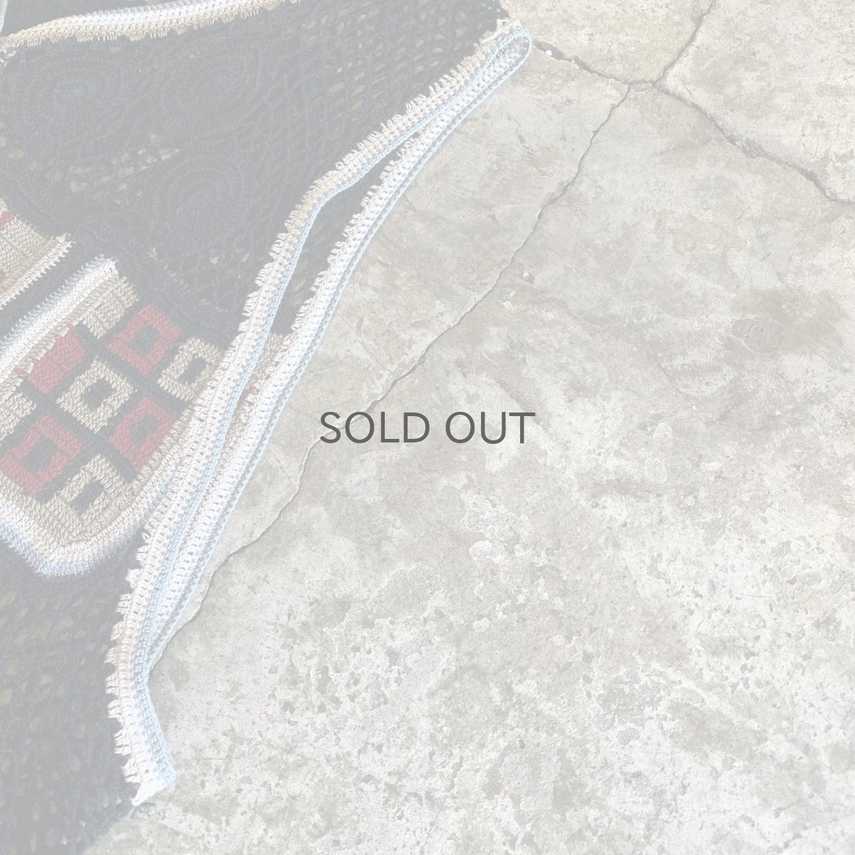 画像8: MIX COLOR PATTERN CROCHET DESIGN VEST / Ladies M (8)