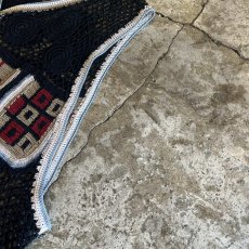 画像8: MIX COLOR PATTERN CROCHET DESIGN VEST / Ladies M (8)