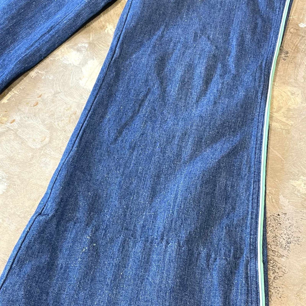 画像6: 70~80's SIDE LINE FLARE SILHOUETTE DENIM PANTS / W32 (6)