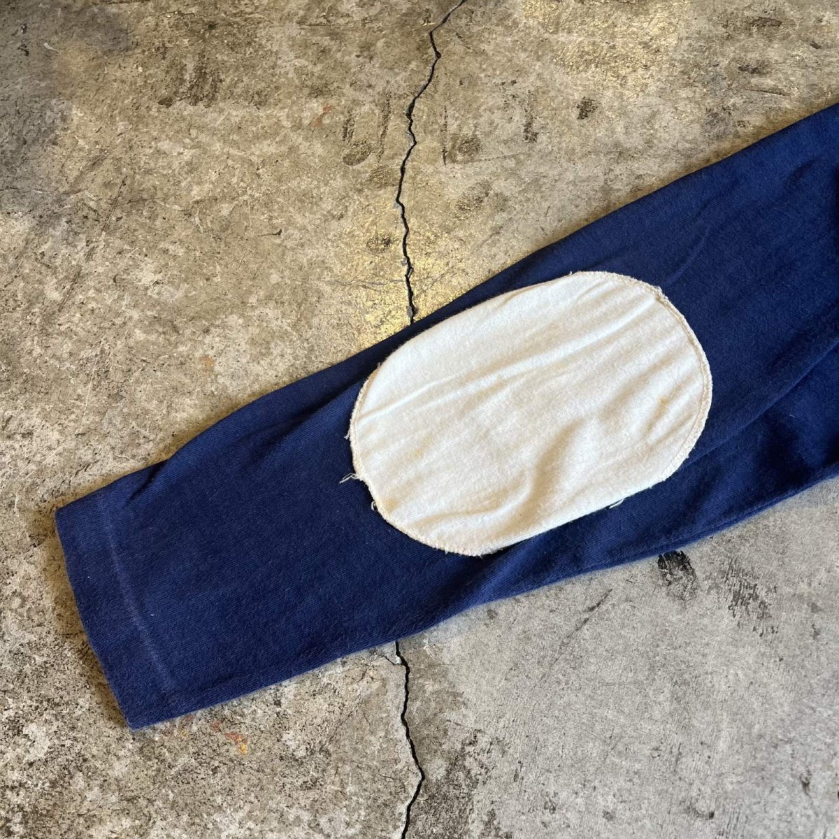 画像10: 70's 【CHAMPION】POINT LOGO PRINTED 2 COLOR ELBOW PATCH DESIGN L/S TOPS / Ladies M (L) / MADE IN USA (10)