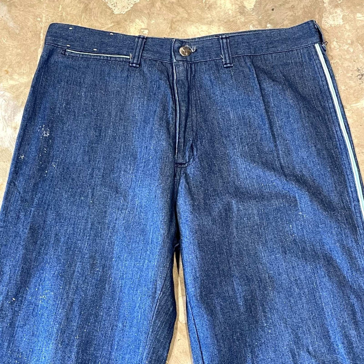画像11: 70~80's SIDE LINE FLARE SILHOUETTE DENIM PANTS / W32 (11)