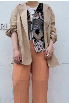 画像12: MIX COLOR PATTERN CROCHET DESIGN VEST / Ladies M (12)