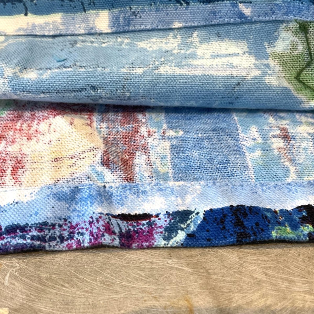 画像8: ALL OVER CITY SCAPE PATTERN DECORATIVE JACKET / Mens L (8)