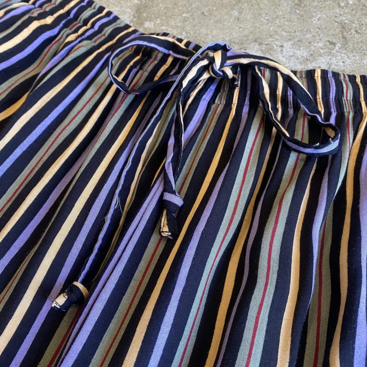 画像7: ALL OVER COLOR STRIPE PATTERN DESIGN RELUX PANTS / FREE~W43 (7)