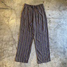 画像1: ALL OVER COLOR STRIPE PATTERN DESIGN RELUX PANTS / FREE~W43 (1)