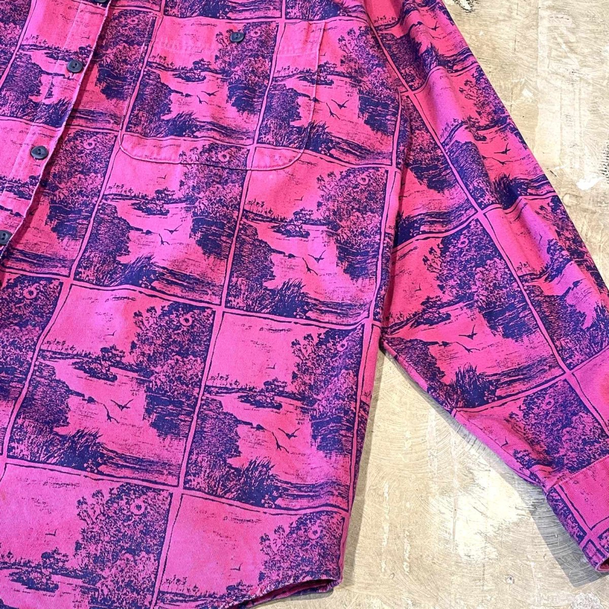 画像6: 90's【LEVI'S】ALL OVER GRAPHIC PATTERN L/S SHIRT / Mens M(L) (6)