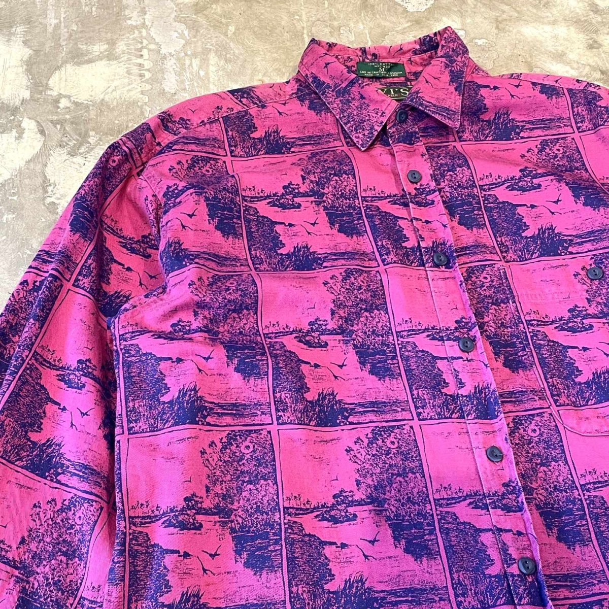 画像3: 90's【LEVI'S】ALL OVER GRAPHIC PATTERN L/S SHIRT / Mens M(L) (3)