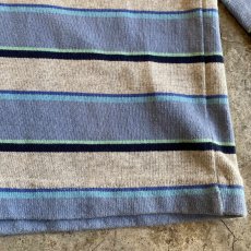 画像5: MULTI BORDER COLOR DESIGN L/S RUGBY JERSEY SHIRT / Ladies M / MADE IN CANADA (5)