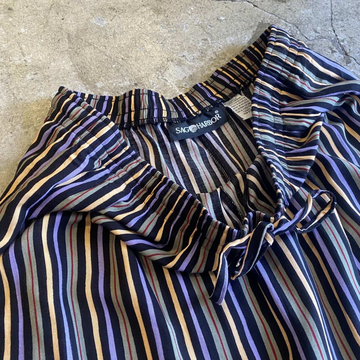 画像8: ALL OVER COLOR STRIPE PATTERN DESIGN RELUX PANTS / FREE~W43 (8)