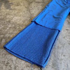 画像9: BLUE COLOR WAFFLE FLARE DESIGN PANTS / W24~W27 (9)