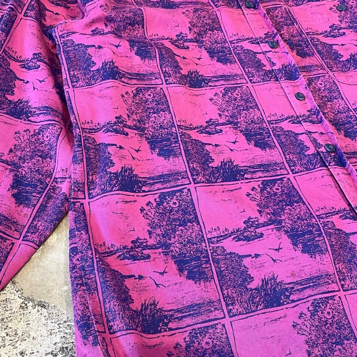 画像5: 90's【LEVI'S】ALL OVER GRAPHIC PATTERN L/S SHIRT / Mens M(L) (5)