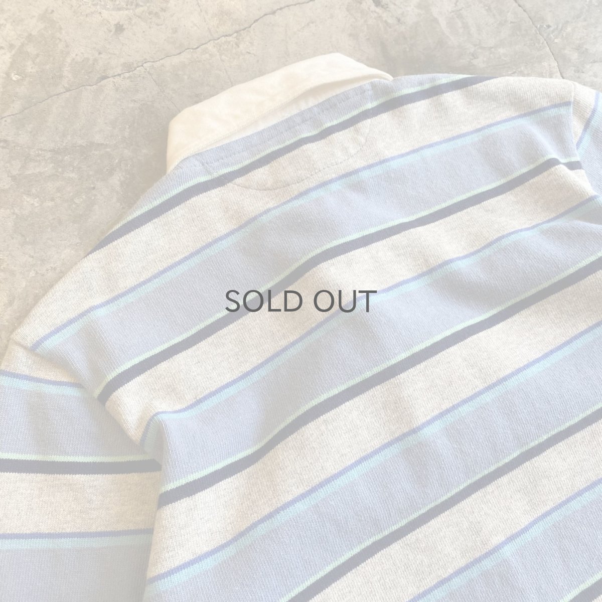 画像9: MULTI BORDER COLOR DESIGN L/S RUGBY JERSEY SHIRT / Ladies M / MADE IN CANADA (9)