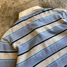 画像9: MULTI BORDER COLOR DESIGN L/S RUGBY JERSEY SHIRT / Ladies M / MADE IN CANADA (9)