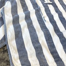 画像5: ALL OVER STRIPE PATTERN COTTON HOODIE JACKET / Mens XL (5)