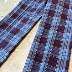 画像6: ALL OVER CHECK PATTERN STRAIGHT SLACKS / W30 (6)