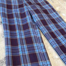 画像5: ALL OVER CHECK PATTERN STRAIGHT SLACKS / W30 (5)