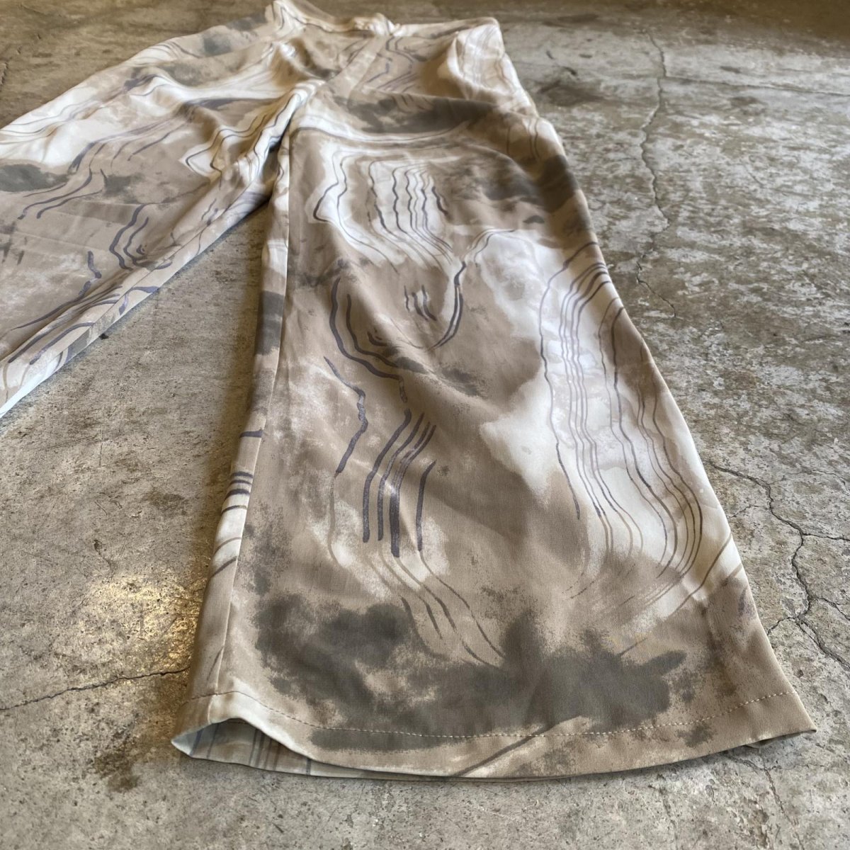 画像4: EARTH COLOR ALL OVER PATTERN DESIGN PANTS / W23~W29 (4)