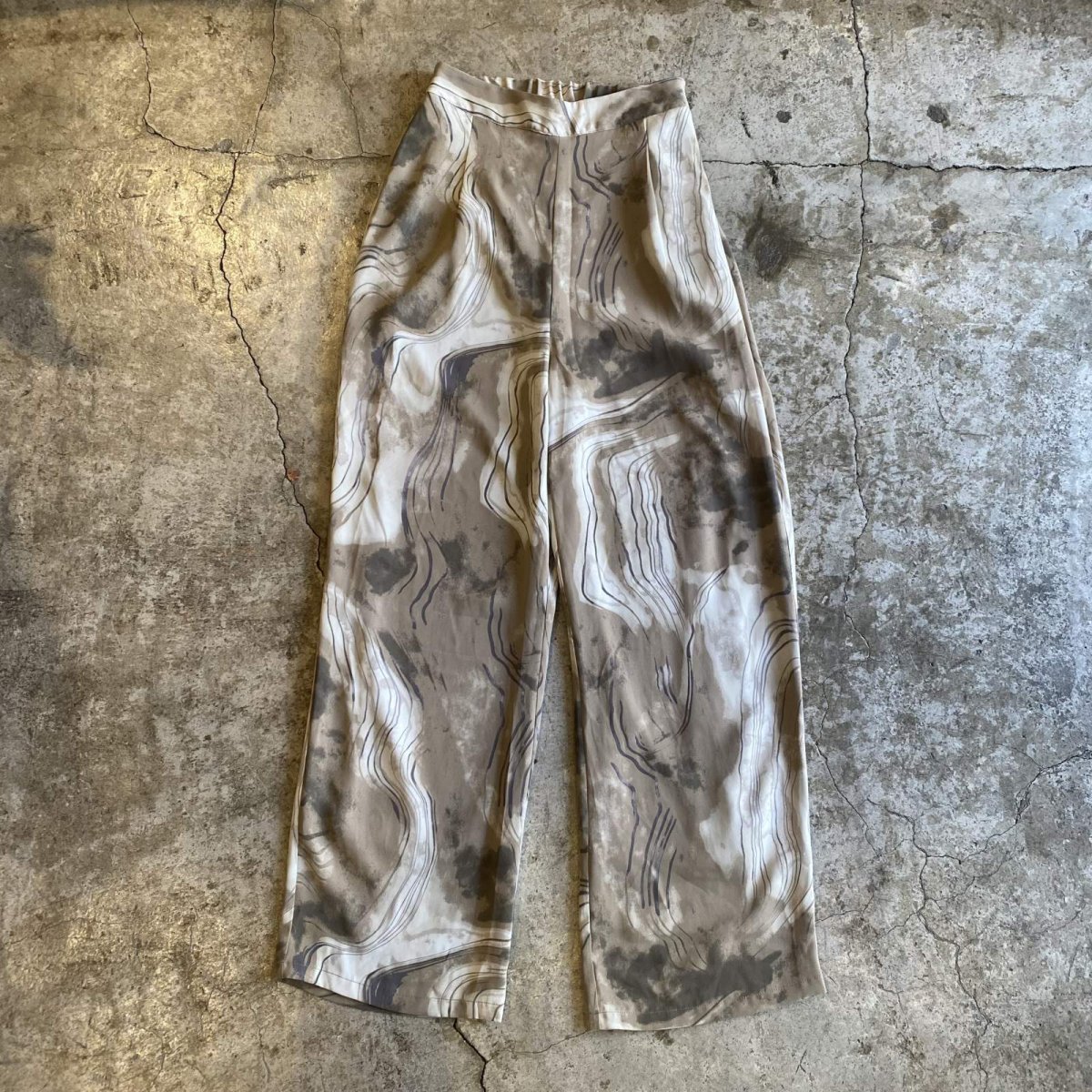 画像1: EARTH COLOR ALL OVER PATTERN DESIGN PANTS / W23~W29 (1)