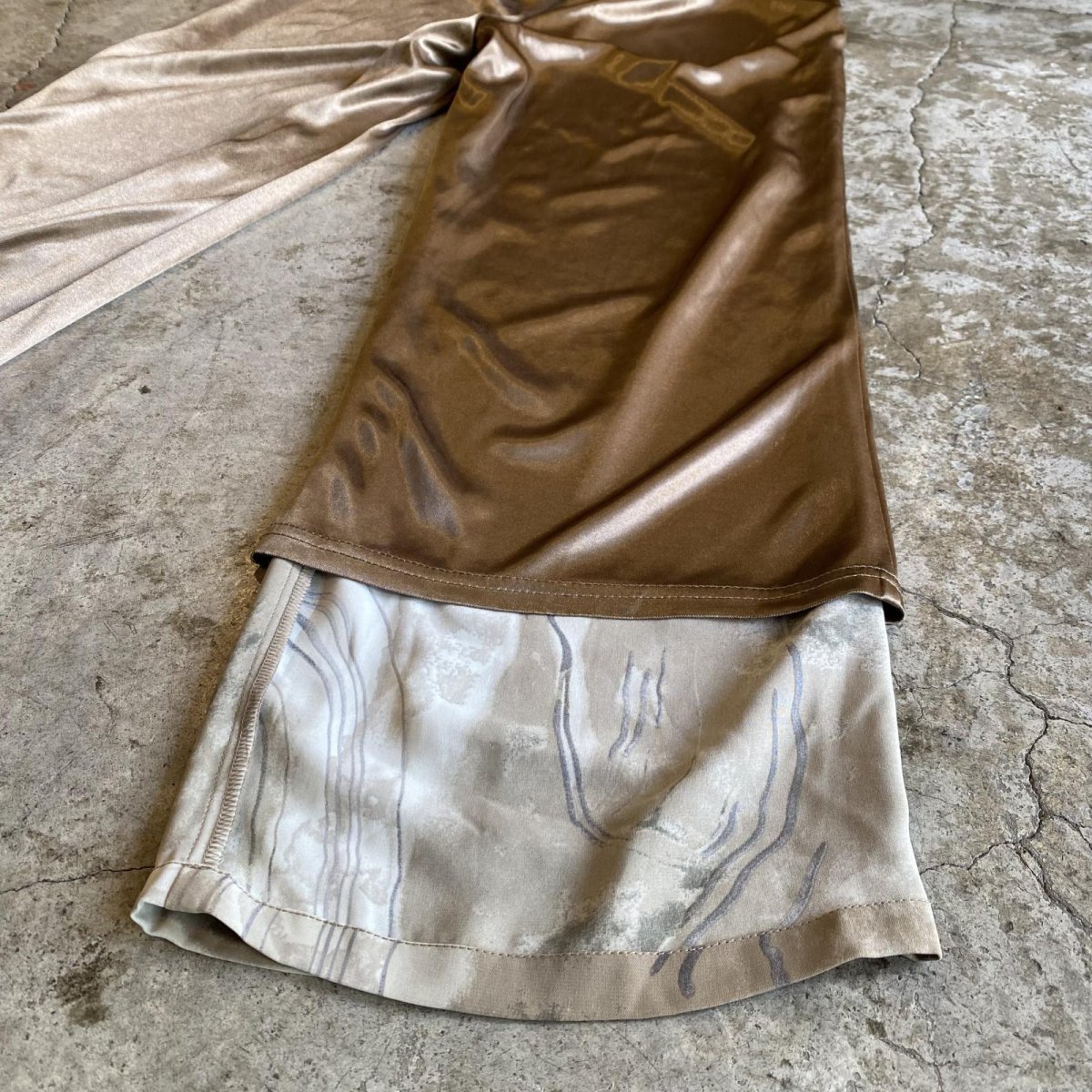 画像8: EARTH COLOR ALL OVER PATTERN DESIGN PANTS / W23~W29 (8)