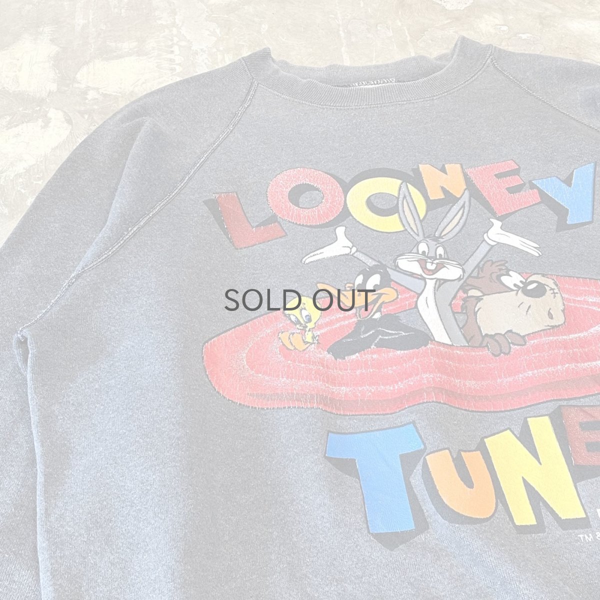 画像3: 90's "LOONEY TUNES" CHARACTER PRINTED SWEAT / Mens L / MADE IN USA (3)