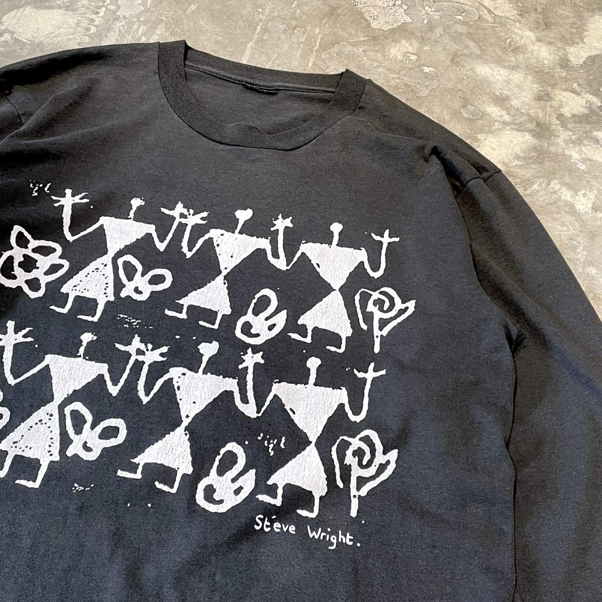 画像4: 90 's FRONT ART GRAPHIC PRINTED L/S TEE / Mens L (4)