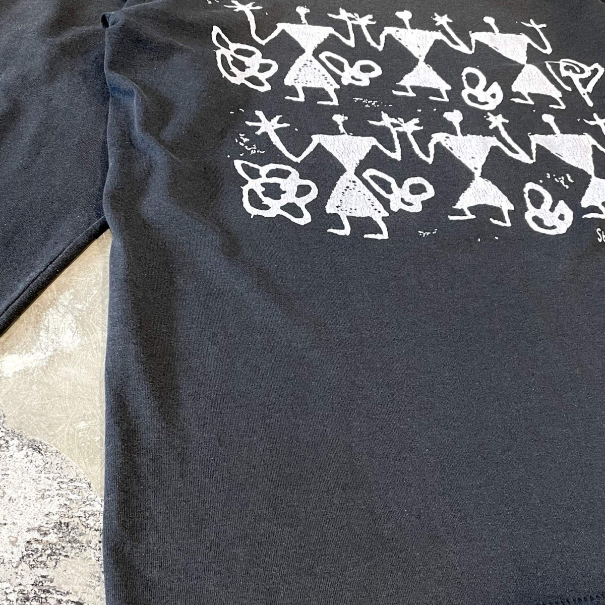 画像5: 90 's FRONT ART GRAPHIC PRINTED L/S TEE / Mens L (5)