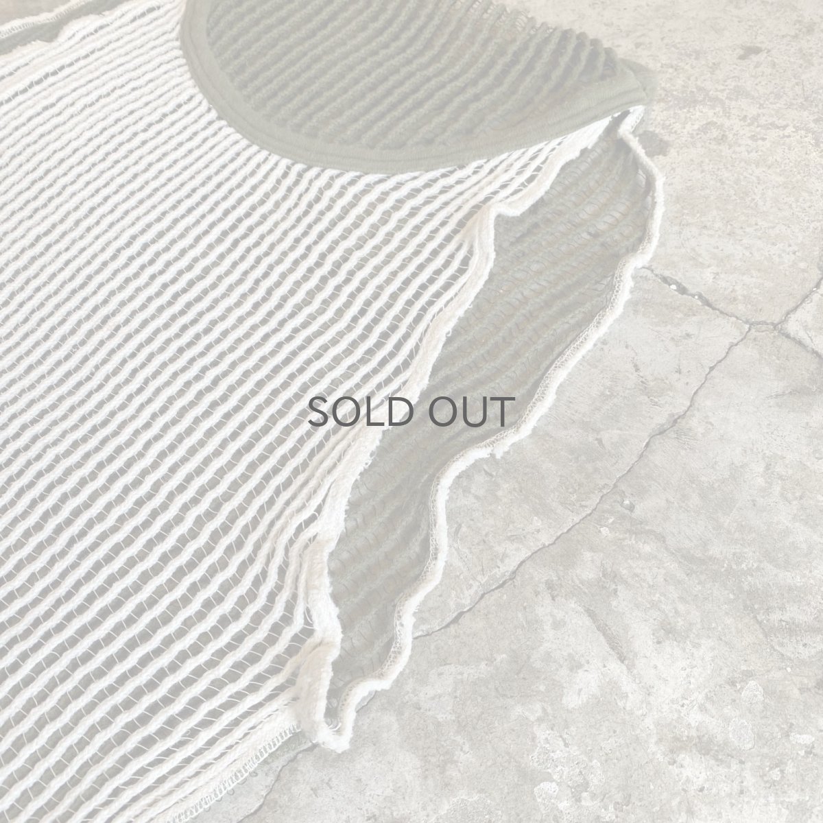 画像4: MILITARY 2COLOR DESIGN MESH N/S TOPS / Ladies L (4)