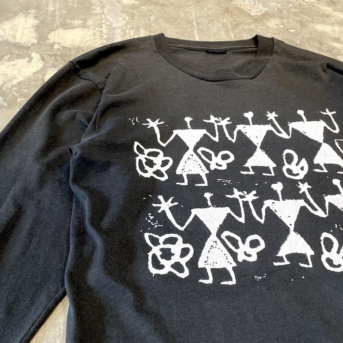 画像3: 90 's FRONT ART GRAPHIC PRINTED L/S TEE / Mens L (3)
