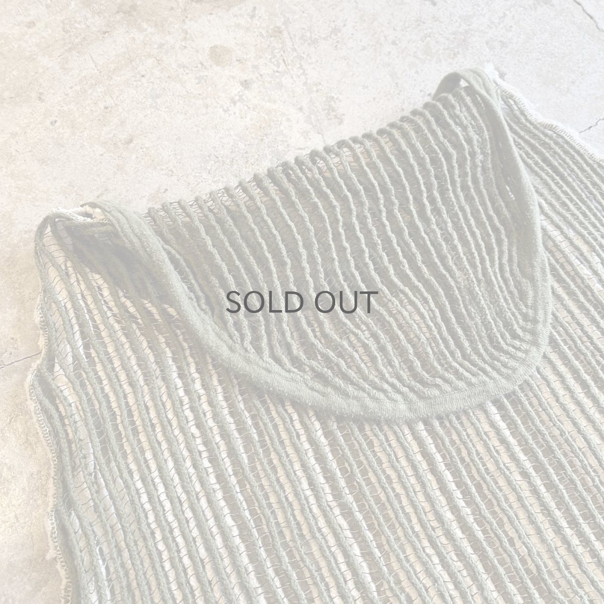 画像7: MILITARY 2COLOR DESIGN MESH N/S TOPS / Ladies L (7)