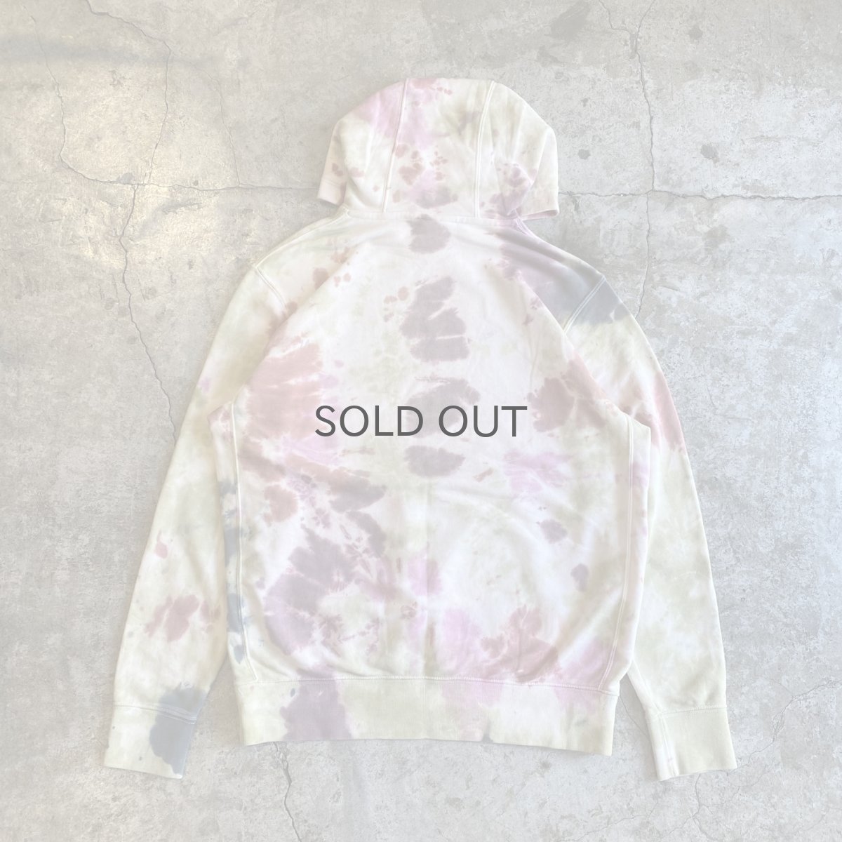 画像2: 【NIKE】TIE DYE PATTERN ONE POINT DESIGN SWEAT HOODIE / Ladies L (2)