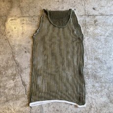 画像2: MILITARY 2COLOR DESIGN MESH N/S TOPS / Ladies L (2)