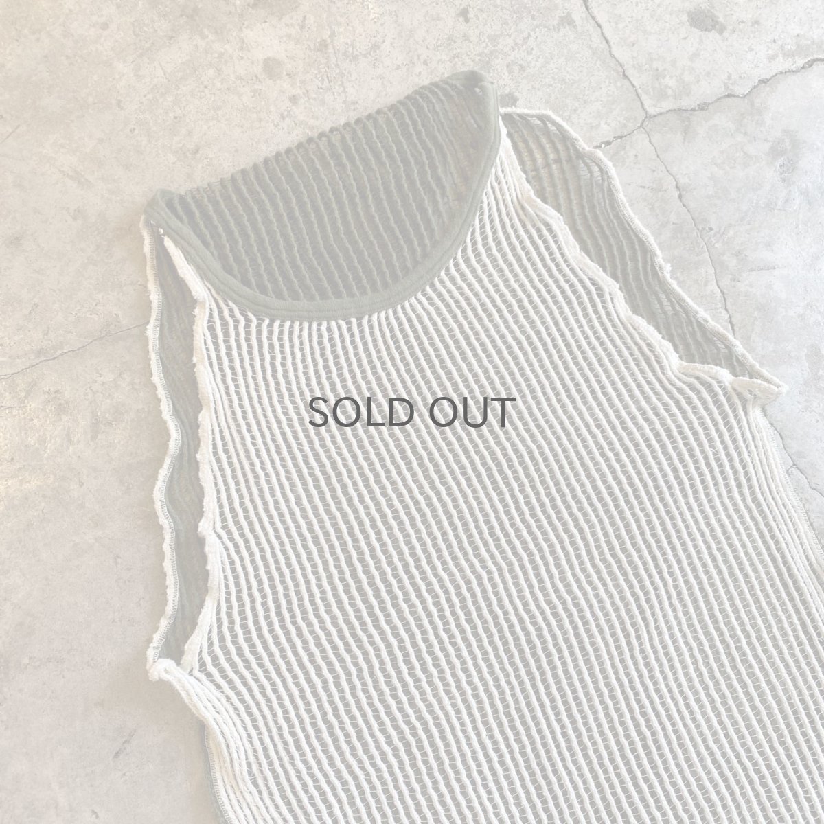 画像3: MILITARY 2COLOR DESIGN MESH N/S TOPS / Ladies L (3)