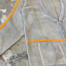画像5: MULTI COLOR PIPING LINE MESH CARDIGAN / Mens L (5)