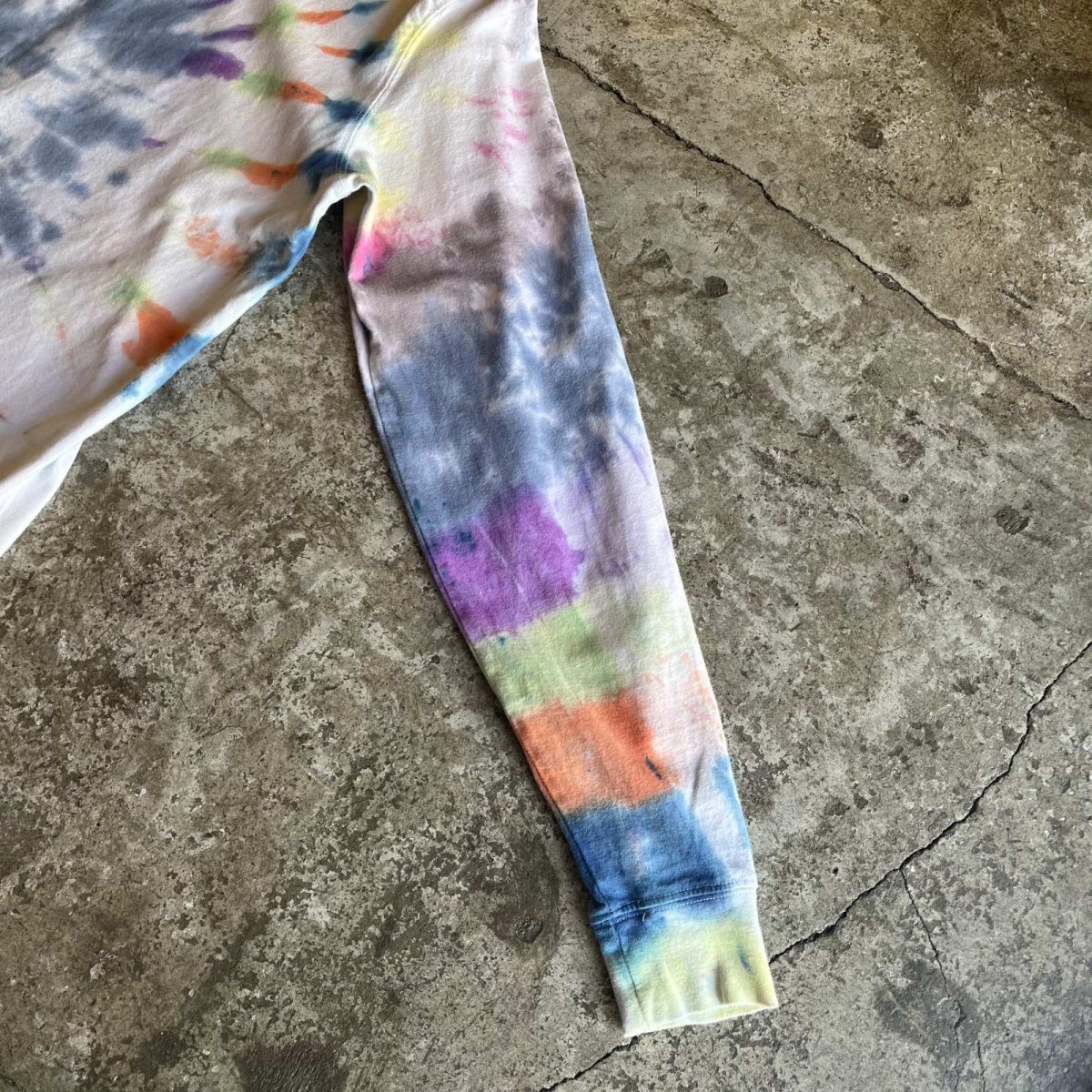 画像10: COLOR TIE DYE PATTERN DESIGN L/S TOPS / Ladies M(38~40) (10)