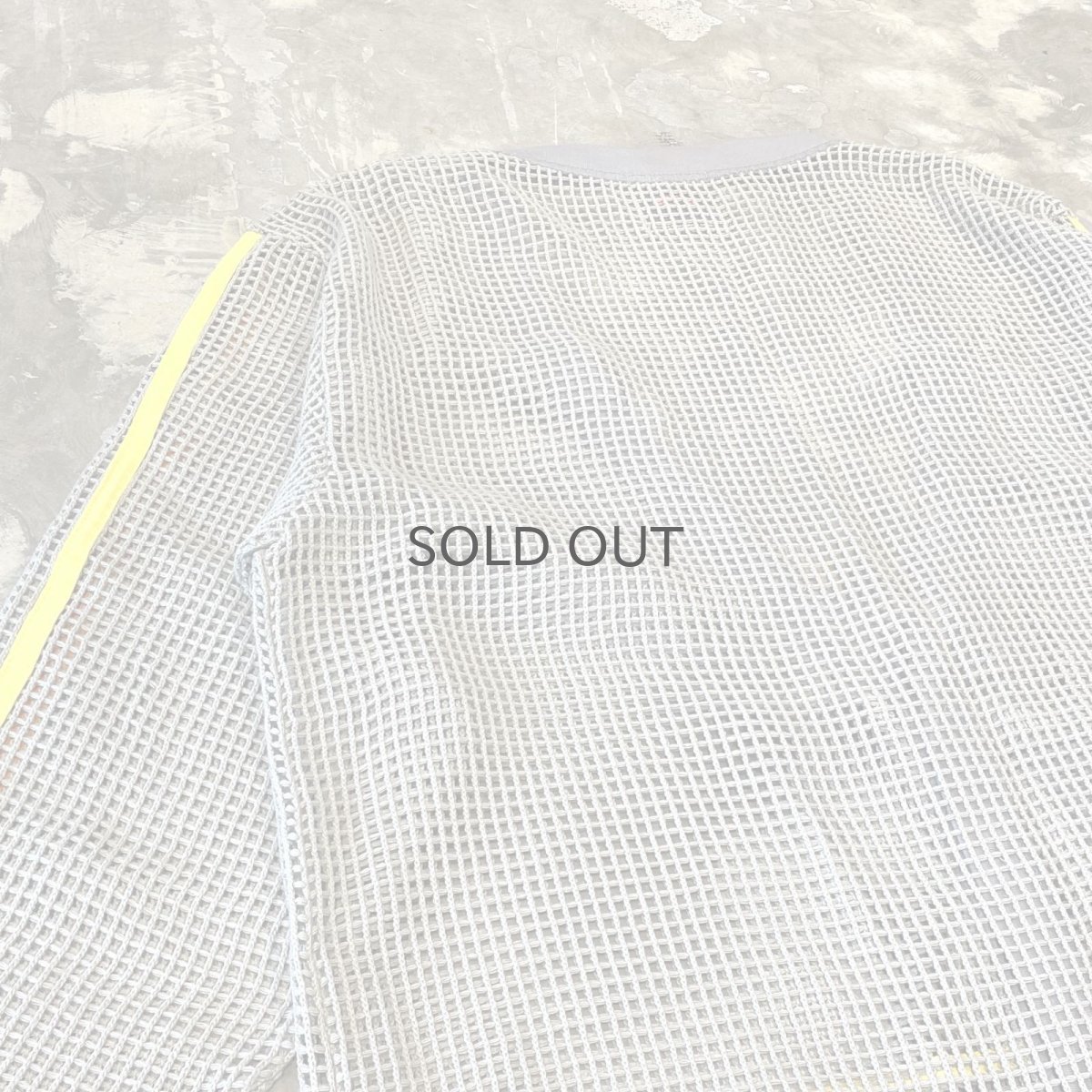 画像9: MULTI COLOR PIPING LINE MESH CARDIGAN / Mens L (9)