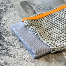 画像7: MULTI COLOR PIPING LINE MESH CARDIGAN / Mens L (7)