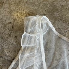 画像7: FRONT DOUBLE RIBBON DESIGN TIERED TULL N/S TOPS / Ladies M (7)