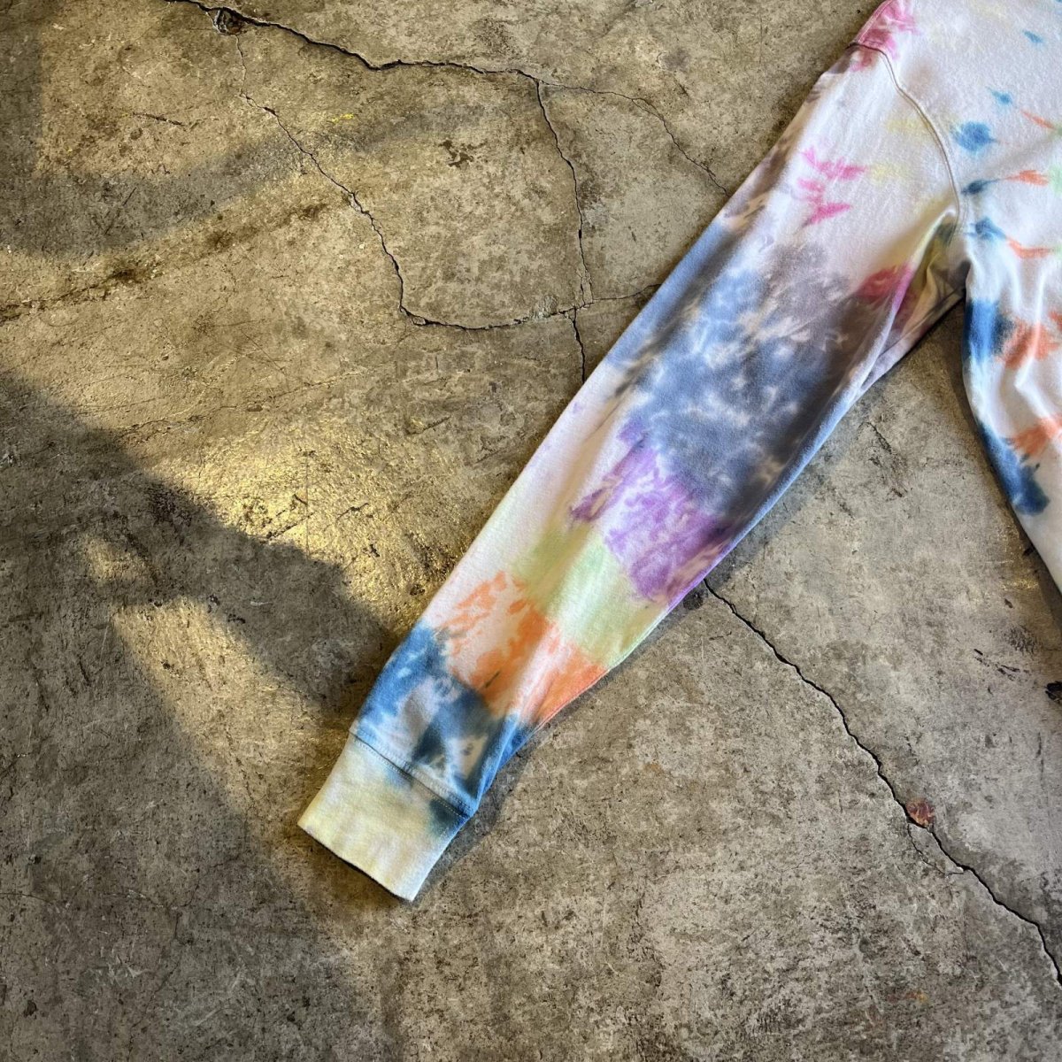 画像6: COLOR TIE DYE PATTERN DESIGN L/S TOPS / Ladies M(38~40) (6)